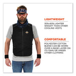 Load image into Gallery viewer, Chill-its 6260 Lightweight Phase Change Cooling Vest W/ Packs, Cotton/polyester, Small/med, Black, Ships In 1-3 Business Days
