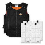 Load image into Gallery viewer, Chill-its 6260 Lightweight Phase Change Cooling Vest W/ Packs, Cotton/polyester, Small/med, Black, Ships In 1-3 Business Days
