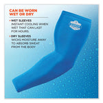 Load image into Gallery viewer, Chill-its 6690 Performance Knit Cooling Arm Sleeve, Polyester/spandex, Large, Blue, 2 Sleeves, Ships In 1-3 Business Days
