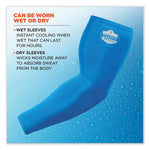 Load image into Gallery viewer, Chill-its 6690 Performance Knit Cooling Arm Sleeve, Polyester/spandex, X-large, Blue, 2 Sleeves, Ships In 1-3 Business Days
