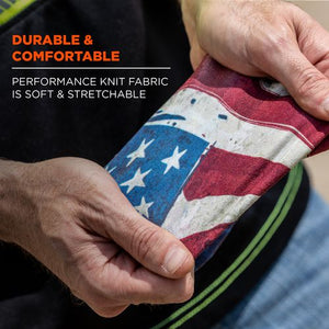 Chill-its 6695 Sun Protection Arm Sleeves, Polyester/spandex, X-large/2x-large, American Flag, Ships In 1-3 Business Days