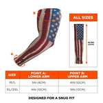 Load image into Gallery viewer, Chill-its 6695 Sun Protection Arm Sleeves, Polyester/spandex, X-large/2x-large, American Flag, Ships In 1-3 Business Days

