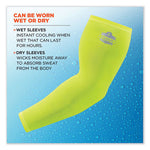 Load image into Gallery viewer, Chill-its 6690 Performance Knit Cooling Arm Sleeve, Polyester/spandex, Medium, Lime, 2 Sleeves, Ships In 1-3 Business Days
