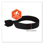 Load image into Gallery viewer, Chill-its 6700 Cooling Bandana Polymer Tie Headband, One Size Fits Most, Black, Ships In 1-3 Business Days
