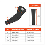 Load image into Gallery viewer, Chill-its 6690 Performance Knit Cooling Arm Sleeve, Polyester/spandex, Medium, Black, 2 Sleeves, Ships In 1-3 Business Days
