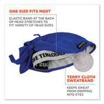 Load image into Gallery viewer, Chill-its 6615 High-perform Bandana Doo Rag With Terry Cloth Sweatband, One Size Fits Most, Blue, Ships In 1-3 Business Days
