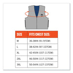 Load image into Gallery viewer, Chill-its 6665 Embedded Polymer Cooling Vest With Zipper, Nylon/polymer, Large, Gray, Ships In 1-3 Business Days
