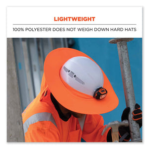 Chill-its 6660 Hard Hat Brim + Neck Shade, 19.5 X 9.75, Orange, Ships In 1-3 Business Days