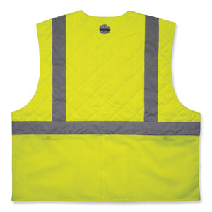 Chill-its 6668 Class 2 Hi-vis Safety Cooling Vest, Polymer, Medium, Lime, Ships In 1-3 Business Days