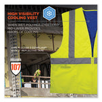 Load image into Gallery viewer, Chill-its 6668 Class 2 Hi-vis Safety Cooling Vest. Polymer, Large, Lime, Ships In 1-3 Business Days
