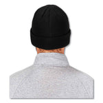 Load image into Gallery viewer, N-ferno 6811zi Rib Knit Hat + Bump Cap Insert, One Size Fits Most, Black, Ships In 1-3 Business Days
