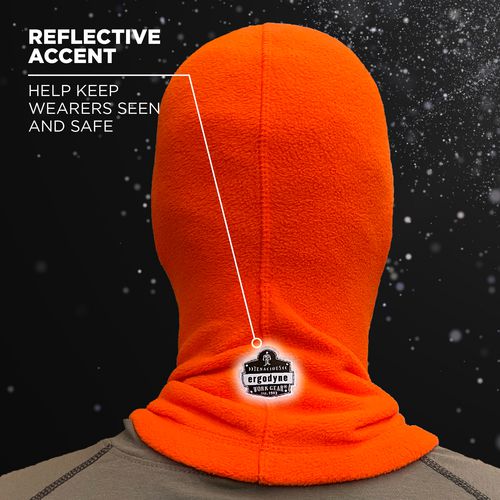 N-ferno 6821 Fleece Balaclava Face Mask, One Size Fits Most, Orange, Ships In 1-3 Business Days