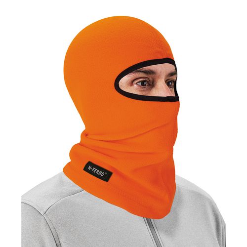 N-ferno 6821 Fleece Balaclava Face Mask, One Size Fits Most, Orange, Ships In 1-3 Business Days