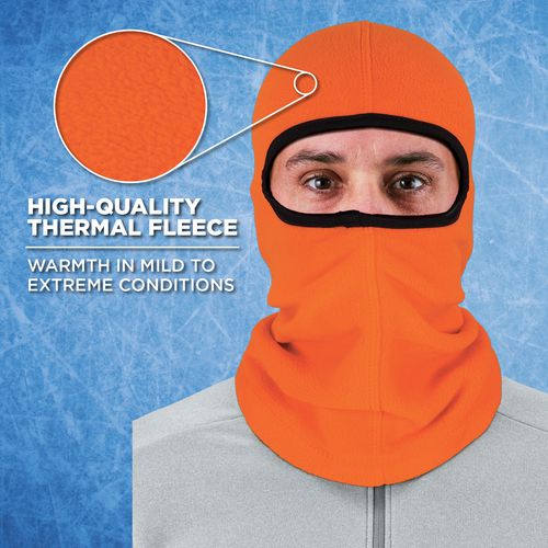 N-ferno 6821 Fleece Balaclava Face Mask, One Size Fits Most, Orange, Ships In 1-3 Business Days