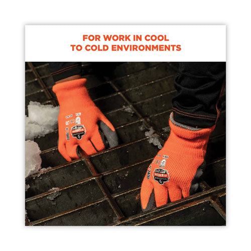 Proflex 7401 Coated Lightweight Winter Gloves, Orange, 2x-large, Pair, Ships In 1-3 Business Days