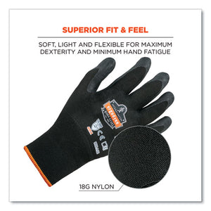 Proflex 7001-case Nitrile Coated Gloves, Black, Small, 144 Pairs/carton, Ships In 1-3 Business Days