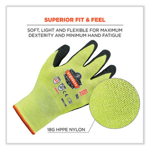 Proflex 7021-case Hi-vis Nitrile Coated Cr Gloves, Lime, X-large, 144 Pairs/carton, Ships In 1-3 Business Days