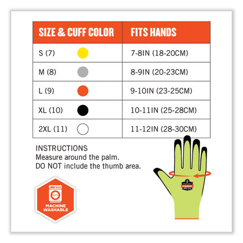 Proflex 7021-case Hi-vis Nitrile Coated Cr Gloves, Lime, 2x-large, 144 Pairs/carton, Ships In 1-3 Business Days