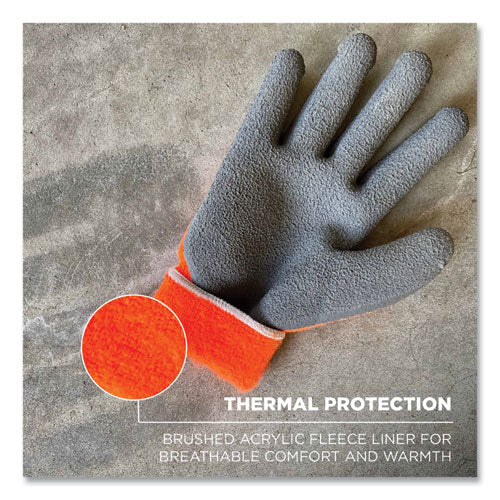 Proflex 7401-case Coated Lightweight Winter Gloves, Orange, Medium, 144 Pairs/carton, Ships In 1-3 Business Days