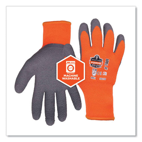 Proflex 7401-case Coated Lightweight Winter Gloves, Orange, Medium, 144 Pairs/carton, Ships In 1-3 Business Days