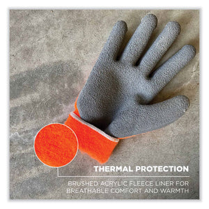 Proflex 7401-case Coated Lightweight Winter Gloves, Orange, 2x-large, 144 Pairs/carton, Ships In 1-3 Business Days