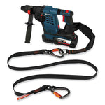 Load image into Gallery viewer, Squids 3139 Tool Lanyard W/2 Locking Swivel Carabiners, 40lb Max Work Capacity, 76&quot;, Black/orange, Ships In 1-3 Business Days
