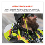 Load image into Gallery viewer, Squids 3157 Coiled Lanyard With Buckle, 2 Lb Max Working Capacity, 12&quot; To 48&quot; Long, Black, Ships In 1-3 Business Days
