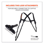 Load image into Gallery viewer, Squids 3132 Barcode Scanner Lanyard Harness, Small: 13&quot; Arm Strap, 32&quot; Long Lanyard Strap, Black, Ships In 1-3 Business Days
