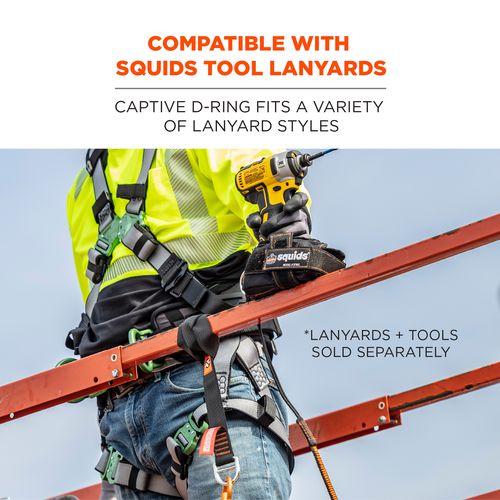 Squids 3176 Anchor Choke Strap For Tool Tethering, 40 Lb Max Safe Working Capacity, 24" Long, Black, Ships In 1-3 Bus Days