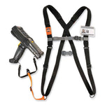 Load image into Gallery viewer, Squids 3138 Padded Barcode Scanner Lanyard Harness, 27&quot; Arm Straps,18.5&quot; Lanyard,black/orange/gray,ships In 1-3 Business Days
