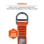 Load image into Gallery viewer, Squids 3177 Anchor Choke Strap For Tool Tethering, 60 Lb Max Safe Working Capacity, 28&quot; Long, Orange, Ships In 1-3 Bus Days
