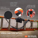 Load image into Gallery viewer, Arsenal 5300 Ladder Shoulder Lifting Strap/carrying Handle, Supports 100 Lb, 2 X 9 X 11, Black/silver, Ships In 1-3 Bus Days

