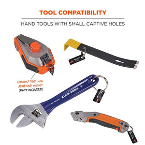 Squids 3785 Split Ring Tool Attachment, 2 Lb Max Working Capacity. 1" Dia, Silver, 10/pack, Ships In 1-3 Business Days