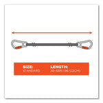 Load image into Gallery viewer, Squids 3111f(x) Tool Lanyard W/stainlesssteel Carabiners,15lb Max Work Cap, 38&quot; To 48&quot;,orange/gray,ships In 1-3 Business Days
