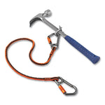 Load image into Gallery viewer, Squids 3118f(x) Tool Lanyards W/lock Aluminum Carabiners, 15 Lb Work Cap, 38&quot; To 48&quot;, Orange/gray,ships In 1-3 Business Days
