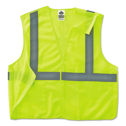 Glowear 8215ba Type R Class 2 Econo Breakaway Mesh Safety Vest, Large To X-large, Lime, Ships In 1-3 Business Days