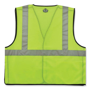 Glowear 8216ba Class 2 Breakaway Mesh Id Holder Vest, Polyester, Large/x-large, Lime, Ships In 1-3 Business Days