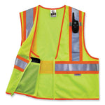 Load image into Gallery viewer, Glowear 8230z Class 2 Two-tone Mesh Zipper Vest, Polyester, Large/x-large, Lime, Ships In 1-3 Business Days
