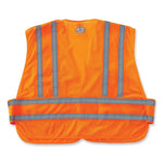 Load image into Gallery viewer, Glowear 8244psv Class 2 Expandable Public Safety Hook And Loop Vest, Polyester, Xl/2xl, Orange, Ships In 1-3 Business Days
