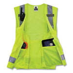 Load image into Gallery viewer, Glowear 8250z Class 2 Surveyors Zipper Vest, Polyester, 2x-large/3x-large, Lime, Ships In 1-3 Business Days
