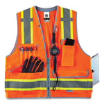 Load image into Gallery viewer, Glowear 8254hdz Class 2 Heavy-duty Surveyors Zipper Vest, Polyester, Small/medium, Orange, Ships In 1-3 Business Days
