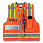 Load image into Gallery viewer, Glowear 8254hdz Class 2 Heavy-duty Surveyors Zipper Vest, Polyester, Small/medium, Orange, Ships In 1-3 Business Days

