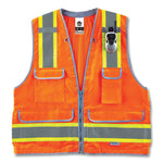 Load image into Gallery viewer, Glowear 8254hdz Class 2 Heavy-duty Surveyors Zipper Vest, Polyester, 2x-large/3x-large, Orange, Ships In 1-3 Business Days
