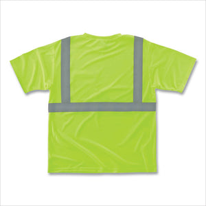 Glowear 8289 Class 2 Hi-vis T-shirt, Polyester, Lime, Large, Ships In 1-3 Business Days