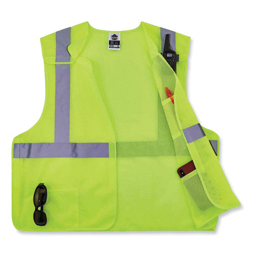 Glowear 8217ba Class 2 Breakaway Mesh Vest, Polyester, Small/medium, Lime, Ships In 1-3 Business Days