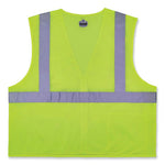Load image into Gallery viewer, Glowear 8256z Class 2 Self-extinguishing Zipper Vest, Polyester, 2x-large/3x-large, Lime, Ships In 1-3 Business Days
