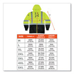 Load image into Gallery viewer, Glowear 8372 Zipup Hivis Class 3 Zip Hood Sweatshirt W/ Black Bottom, Polar Fleece, Lime, Medium, Ships In 1-3 Business Days
