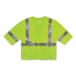 Load image into Gallery viewer, Glowear 8356frhl Class 3 Fr Hook And Loop Safety Vest With Sleeves, Modacrylic. 2xl/3xl, Lime, Ships In 1-3 Business Days
