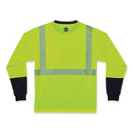 Load image into Gallery viewer, Glowear 8281bk Class 2 Long Sleeve Shirt With Black Bottom, Polyester, Large, Lime, Ships In 1-3 Business Days
