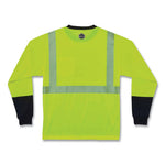 Load image into Gallery viewer, Glowear 8281bk Class 2 Long Sleeve Shirt With Black Bottom, Polyester, X-large, Lime, Ships In 1-3 Business Days
